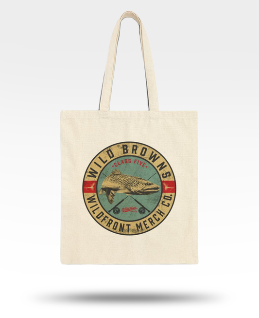 Wild Browns Cotton Canvas Tote Bag