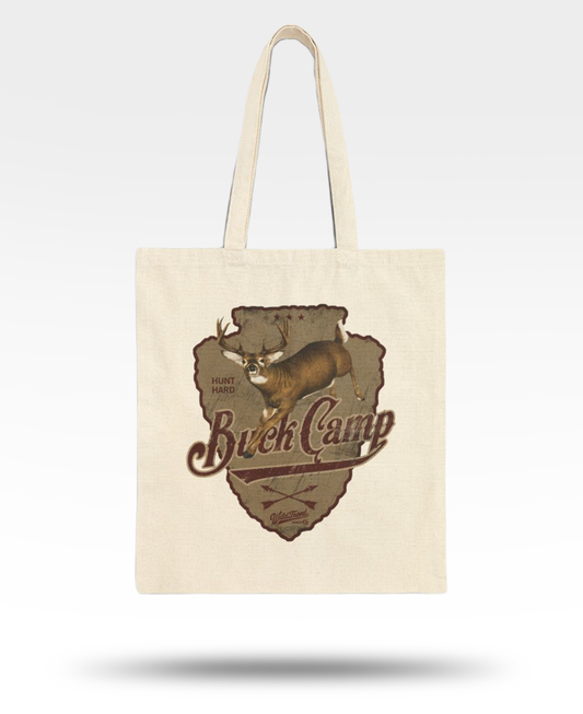 Buck Camp Cotton Canvas Tote Bag