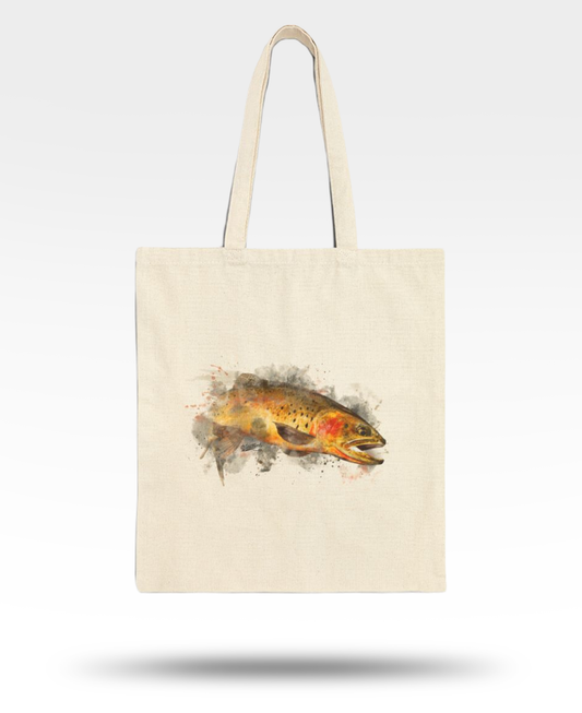 Cutthroat Trout Cotton Canvas Tote Bag