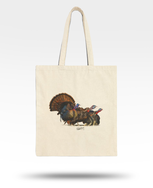 Turkey Trio Cotton Canvas Tote Bag
