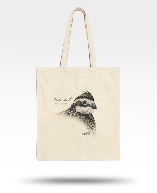 Bobwhite Quail Drawing Cotton Canvas Tote Bag