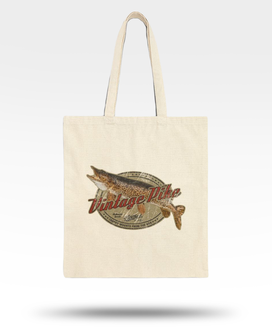 Vintage Pike Cotton Canvas Tote Bag