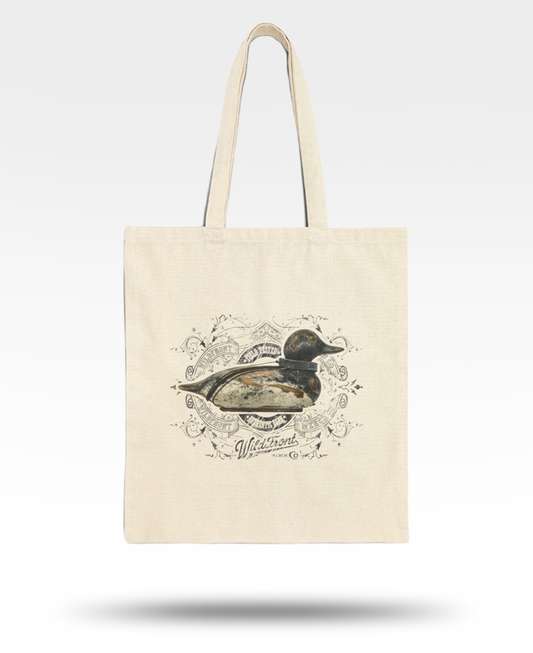 Vintage Bluebill Decoy Cotton Canvas Tote Bag