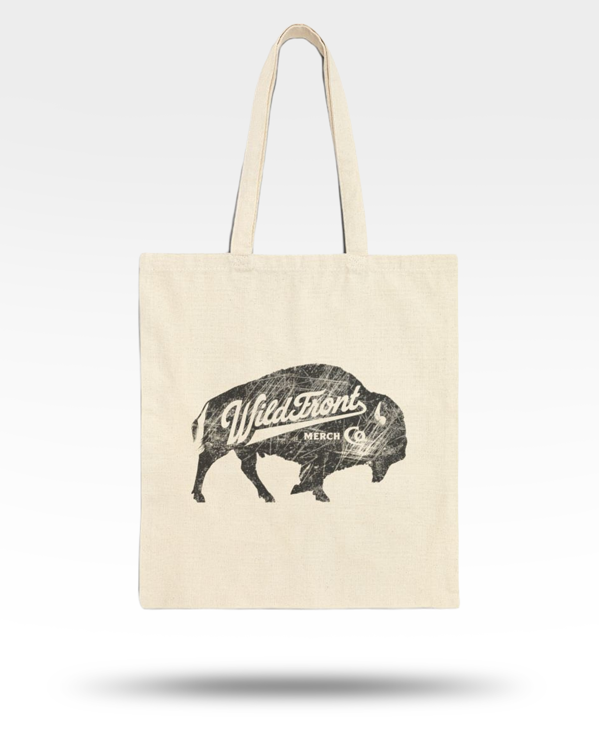WildFront Buffalo Cotton Canvas Tote Bag