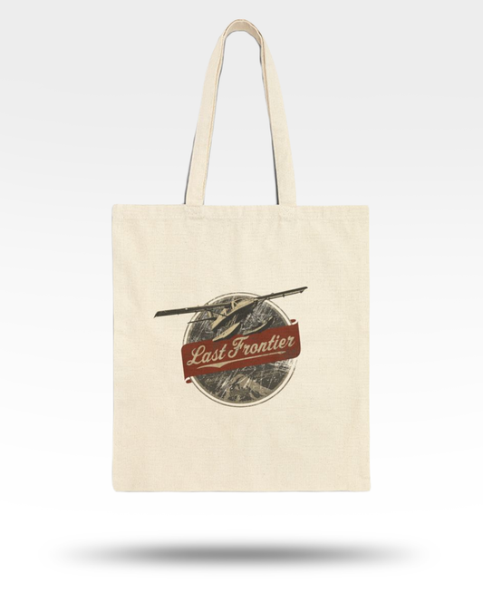 Last Frontier Float Plane Cotton Canvas Tote Bag