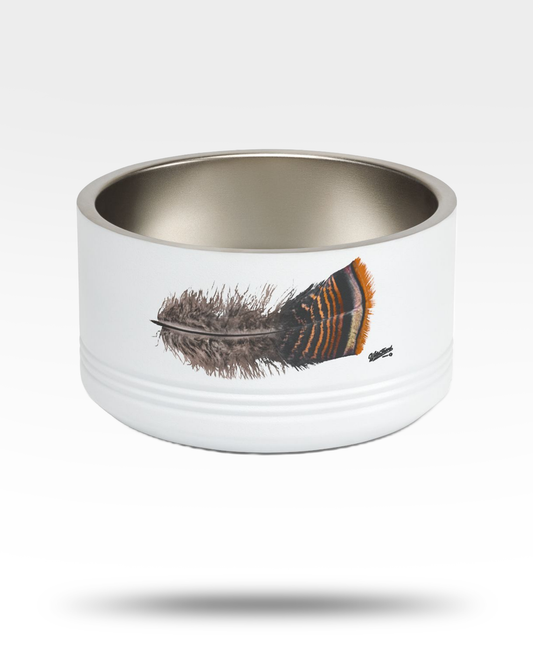 Turkey Feather Pet Bowl