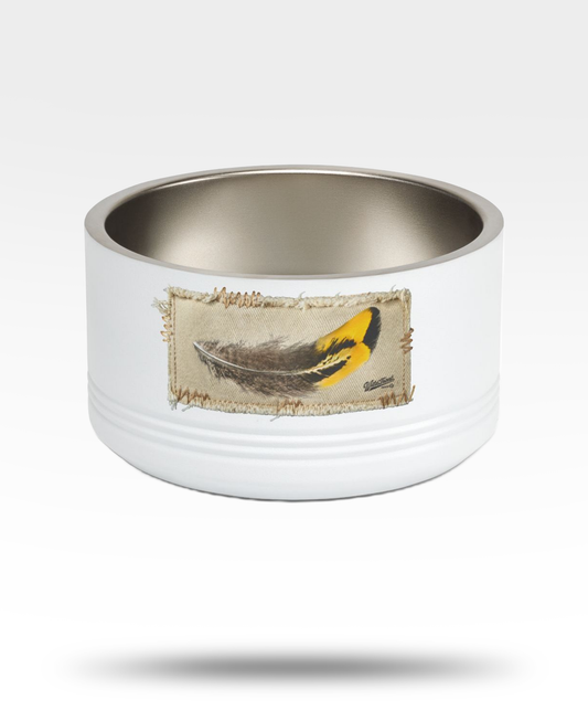 Pheasant Feather Pet Bowl