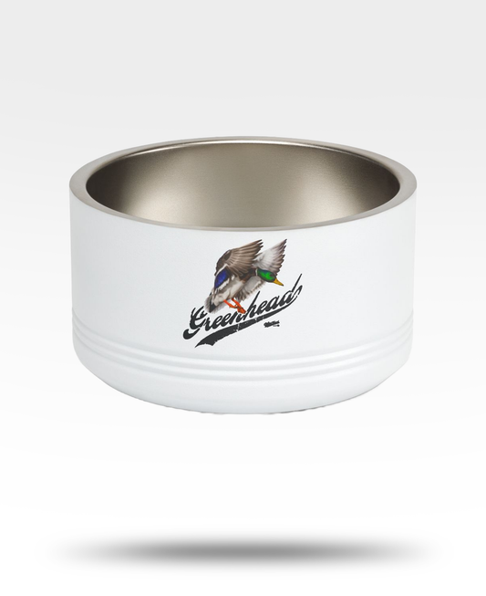 Green Heads Flying Mallard Pet Bowl