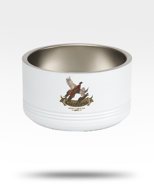 Cacklers Flushing Ring-Necked Pheasants Pet Bowl