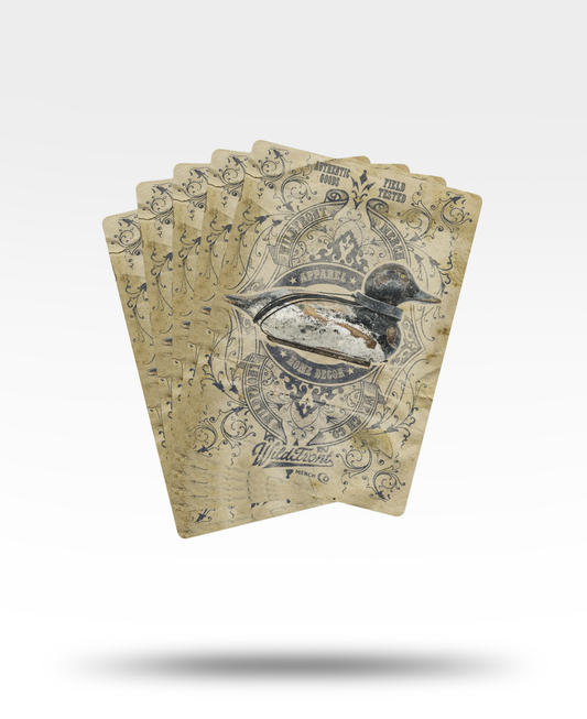 Vintage Bluebill Decoy Poker Cards