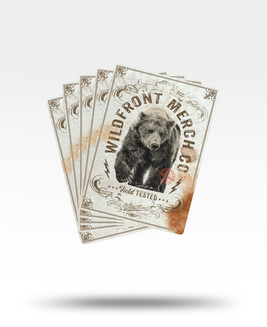 WildFront Merch Bear Poker Cards