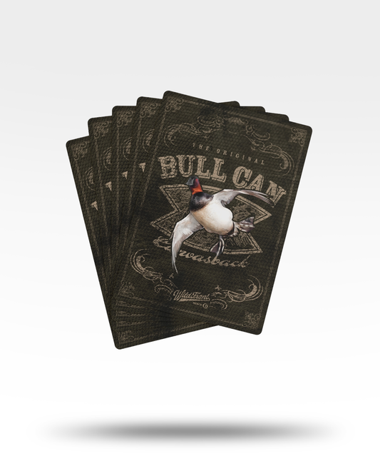 Bull Can Flying Canvasback Poker Cards