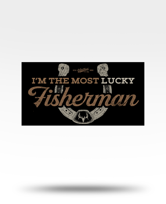 Lucky Fisherman Bumper Sticker