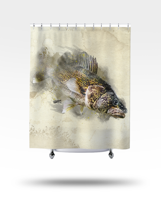 Walleye Shower Curtain