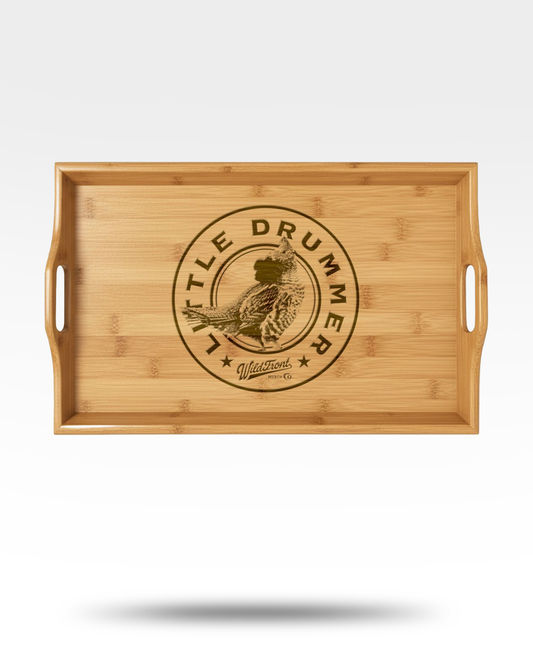 Little Drummer Ruffed Grouse Bamboo Serving Tray (Engraved)
