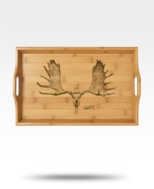 Moose Skull Bamboo Serving Tray (Engraved)