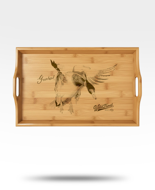 Mallard Flying Bamboo Serving Tray (Engraved)