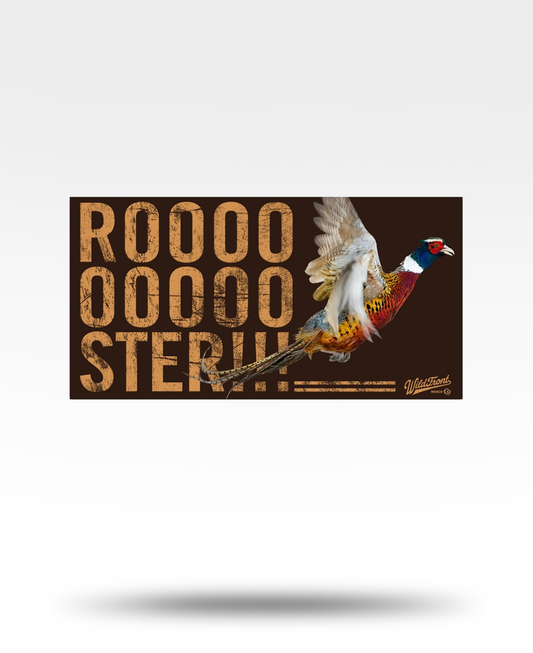 Rooooster Flushing Pheasant Bumper Sticker