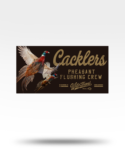 Cacklers Pheasant Flushing Crew Bumper Sticker