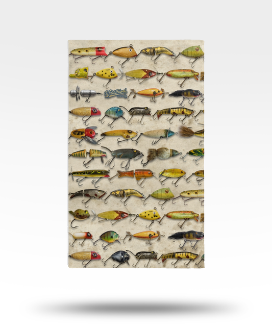 Vintage Lures Hand Towel