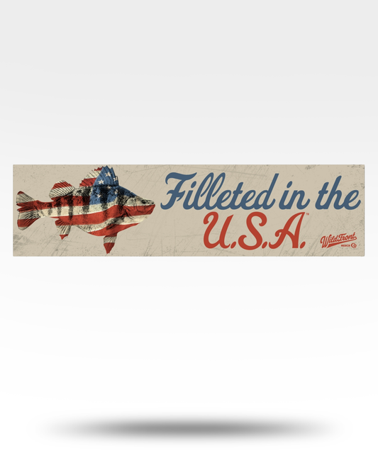 Filleted In The USA Perch Bumper Stickers