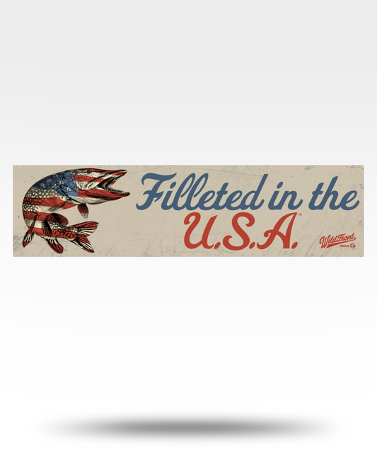 Filleted In The USA Northern Pike Bumper Stickers