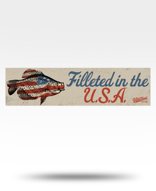 Filleted In The USA Crappie Bumper Stickers