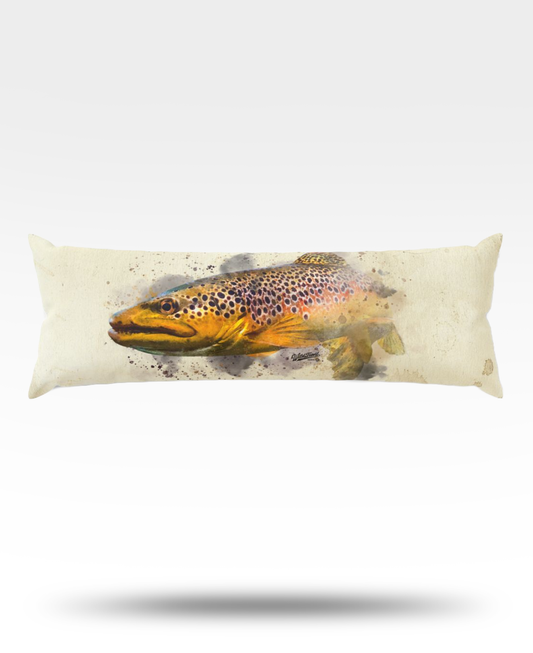 Brown Trout Body Pillow
