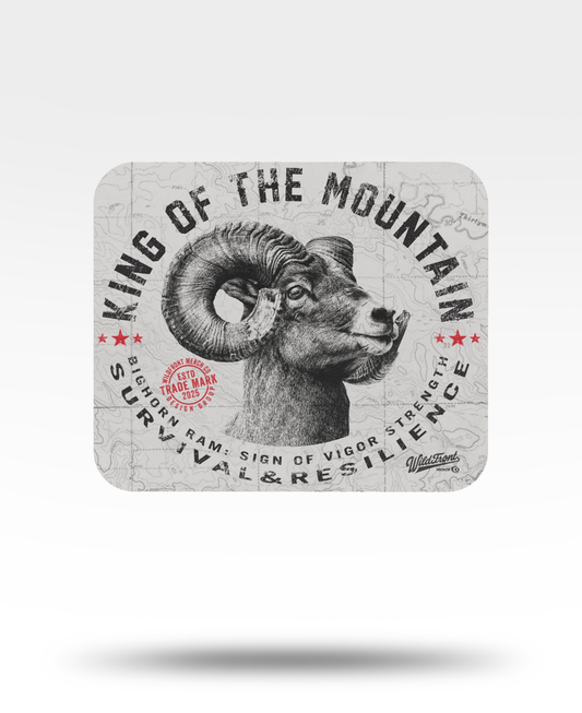 King of the Mountain Bighorn Sheep Mouse Pad