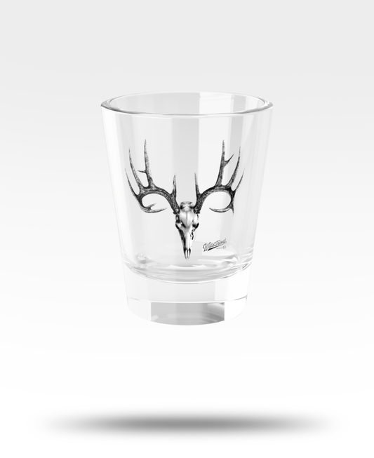 Whitetail Skull Shot Glass