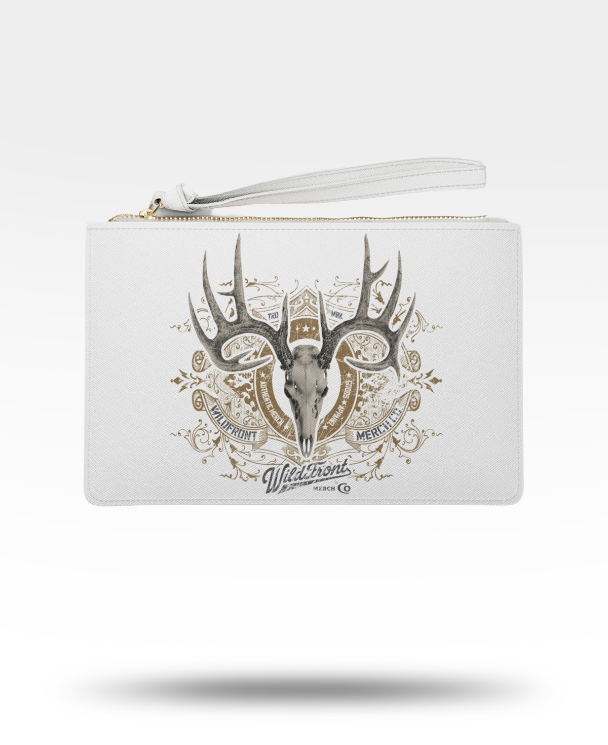 Whitetail Deer Skull Clutch Bag