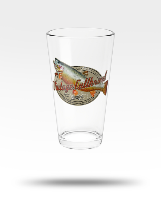 Vintage Cutthroat Trout Pint Glass