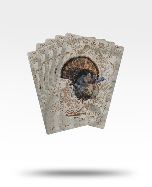 Gobbling Wild Turkey Poker Cards
