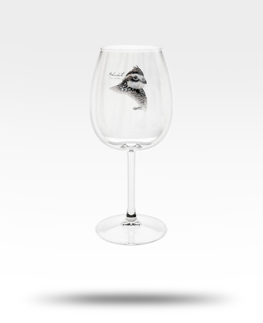 Bobwhite Quail Wine Glass