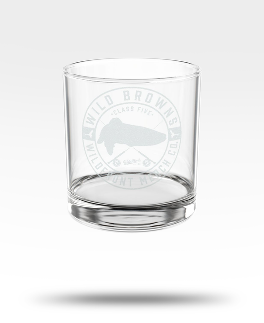 Wild Browns Engraved Whiskey Glass