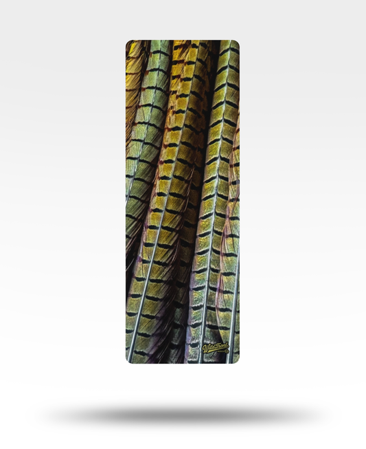 Pheasant Tail Feathers Rubber Yoga Mat