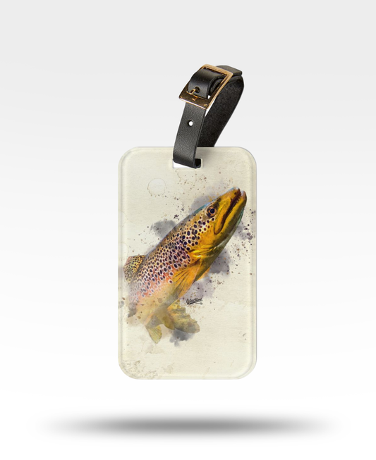 Brown Trout Luggage Tag