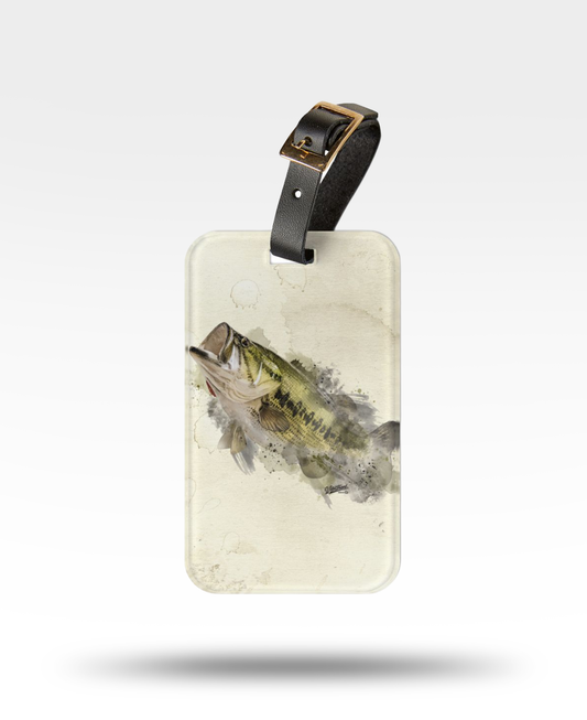 Largemouth Bass Luggage Tag