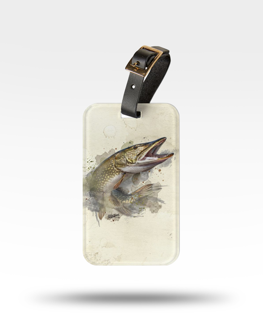 Northern Pike Luggage Tag