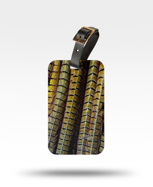 Pheasant Tail Feathers Luggage Tag