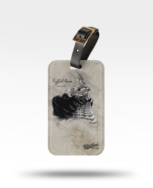 Ruffed Grouse Luggage Tag