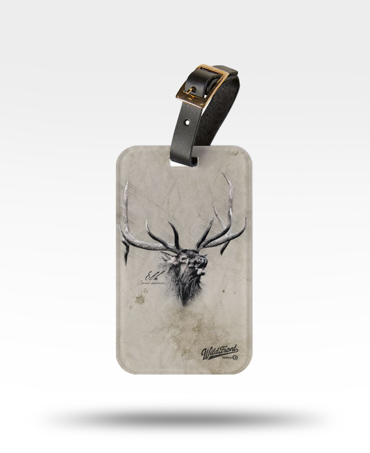 Bull Elk Luggage Tag