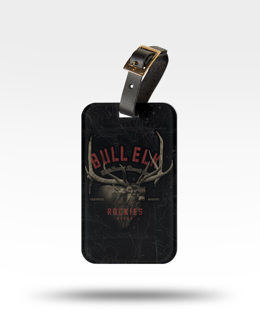 Bull Elk Luggage Tag