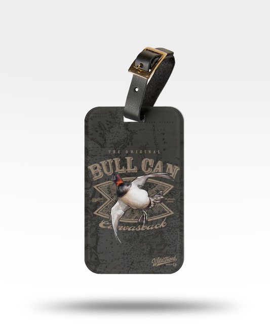 Bull Can Flying Canvasback Luggage Tag