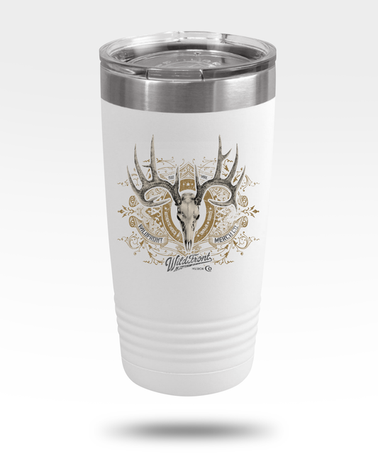Whitetail Deer Skull Insulated Tumbler, 20oz