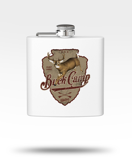 Buck Camp Stainless Steel Flask