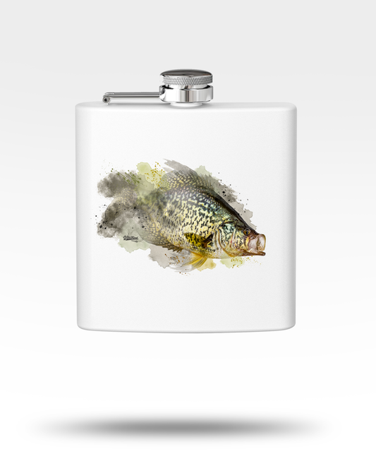 Crappie Stainless Steel Flask