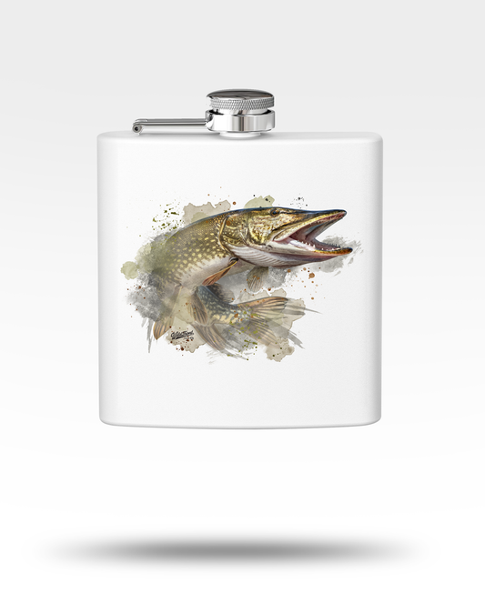 Northern Pike Stainless Steel Flask