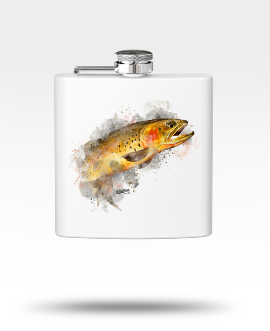 Cutthroat Trout Stainless Steel Flask