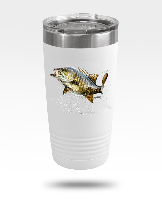 Smallmouth Bass Jumping Insulated Tumbler, 20oz